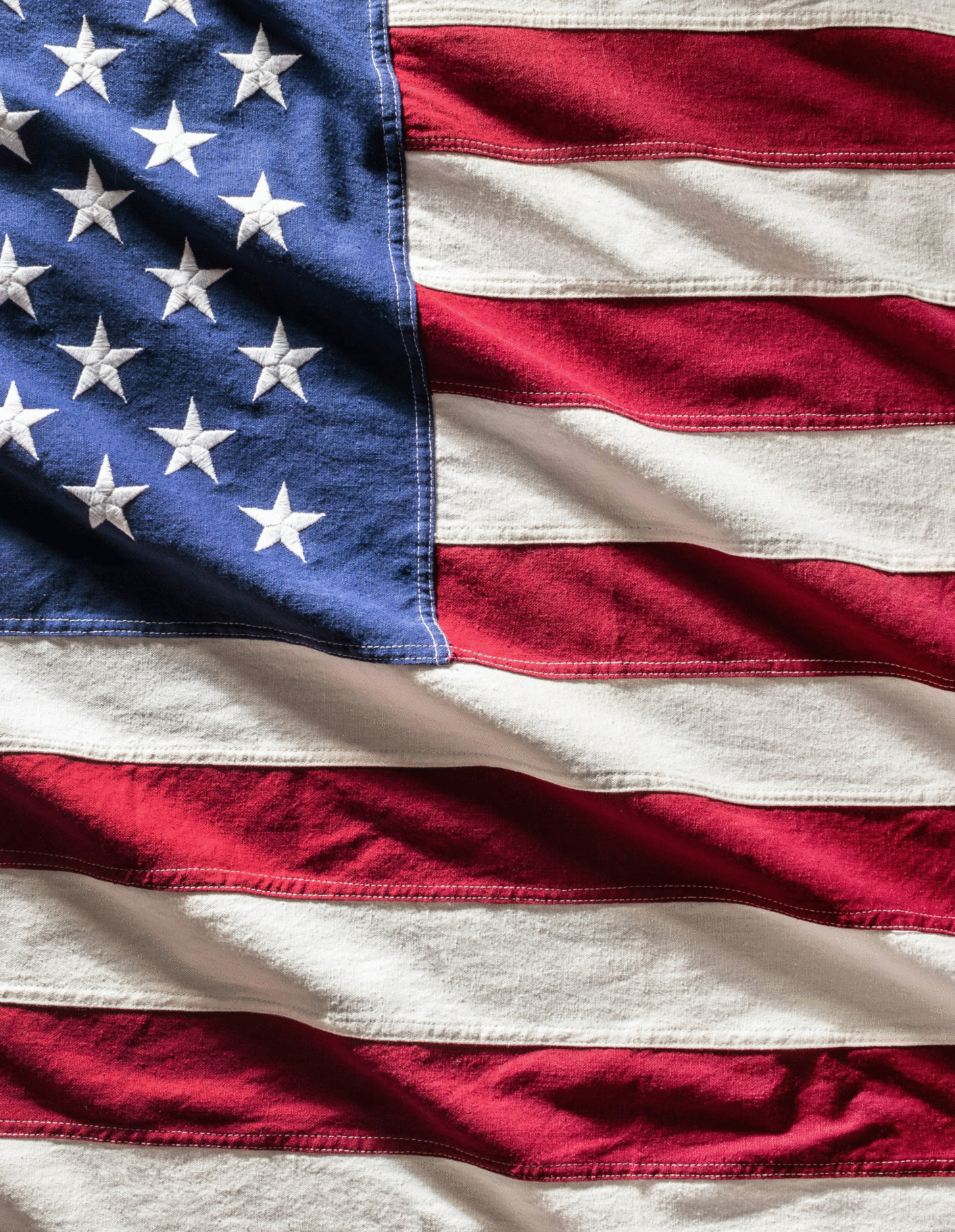 Close up showing a section of the American flag, representing the American values supported by the CDV5 Foundation.